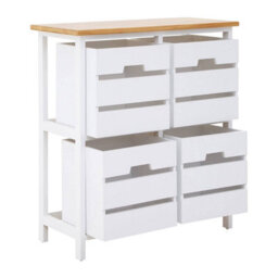 Orsina Stylish 4 Drawer Chest, Modern Chest Of Drawers For Livingroom, Sleek Minimalist Storage Chest For Lounge - thumbnail 5