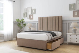 "Comfort Tokyo Mink Plush Divan Bed Set 4 Drawers - 26"" Strutted 4' Small Double" - thumbnail 2