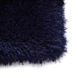 Dark Navy Plain Shaggy Handmade Modern Easy To Clean Rug For Bed Room Living Room And Dining Room-120Cm X 170Cm - thumbnail 3