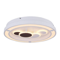 Luminosa Lighting Luminosa Kolli Integrated Led Semi Flush Ceiling Light White Led Dimmable 3000-6000K Remote Control - thumbnail 4