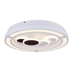 Luminosa Lighting Luminosa Kolli Integrated Led Semi Flush Ceiling Light White Led Dimmable 3000-6000K Remote Control - thumbnail 1