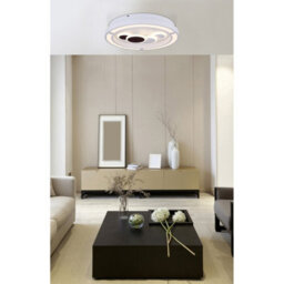 Luminosa Lighting Luminosa Kolli Integrated Led Semi Flush Ceiling Light White Led Dimmable 3000-6000K Remote Control - thumbnail 6