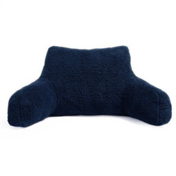 OHS Teddy Fleece Bed Reading Cushion Pillow With Arms Lumbar Support - thumbnail 8