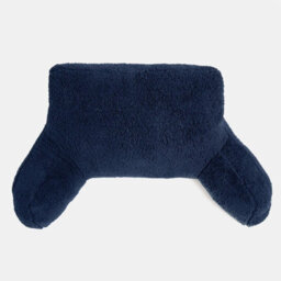 OHS Teddy Fleece Bed Reading Cushion Pillow With Arms Lumbar Support - thumbnail 6