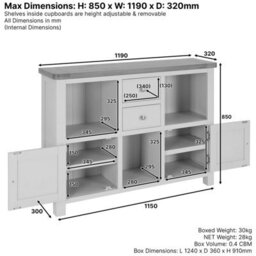 The Furniture Market Marbury Oak Low Open Display Shelf Unit Bookcase - thumbnail 8