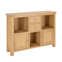 The Furniture Market Marbury Oak Low Open Display Shelf Unit Bookcase - thumbnail 5
