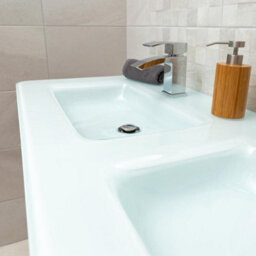 Plum&clay Eden Light Oak Floorstanding Vanity Unit With White Glass Basin (W)1200mm - thumbnail 7