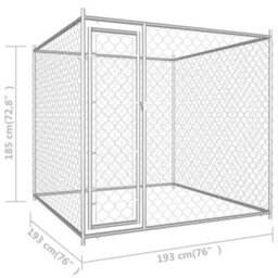 Berkfield Outdoor Dog Kennel 193X193X185 Cm - thumbnail 6