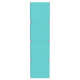 Walplus Cube Storage Cabinet For Kids With 12 Cubes Green Pp - thumbnail 4