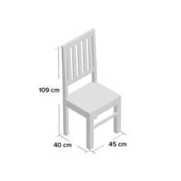 Loft Mango Dark Wooden High Slat Back Dining Chair - Set Of 2 - thumbnail 7