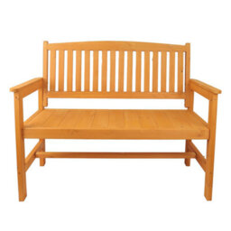 Groundlevel 2 Seater Modern Wooden Garden Bench - thumbnail 2