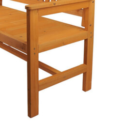 Groundlevel 2 Seater Modern Wooden Garden Bench - thumbnail 4