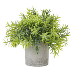 Wyld Haus Small Artificial Bamboo Plant In Grey Concrete-Effect Pot - thumbnail 2