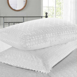 Rapport Home Richmond White Pillowcase Pair Luxury Embroidered
