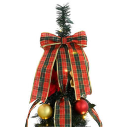 Vidaxl Artificial Christmas Tree With 200 Leds Green 210 Cm Pvc - thumbnail 5