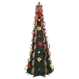 Vidaxl Artificial Christmas Tree With 200 Leds Green 210 Cm Pvc - thumbnail 4
