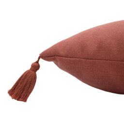 Furn. Uno Face Tufted Tasselled Feather Filled Cushion - thumbnail 4