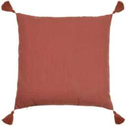 Furn. Uno Face Tufted Tasselled Feather Filled Cushion - thumbnail 2