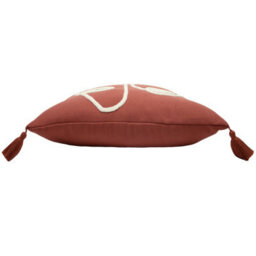 Furn. Uno Face Tufted Tasselled Feather Filled Cushion - thumbnail 3