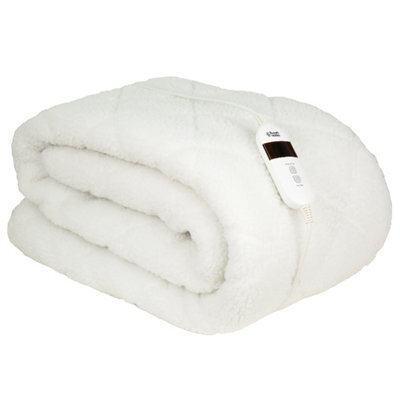 Russell Hobbs Electric Heated Blanket Premium Sherpa Fleece Throw Single Size Rhesb8001 - image 1