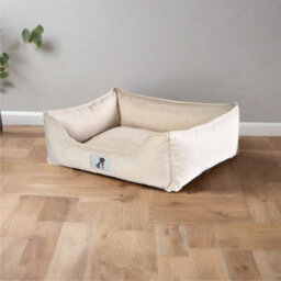 All Pond Solutions All Pet Solutions Dexter Waterproof Dog Bed Cream- Size Small - thumbnail 1