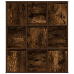 Berkfield Durable Bookcase Smoked Oak 89X24X101.5 Cm Engineered Wood - thumbnail 4