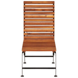 Vidaxl Sun Lounger With Steel Legs Solid Acacia Wood - thumbnail 2