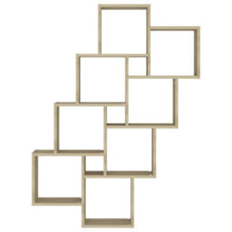 Berkfield Wall Cube Shelf Sonoma Oak 90X15X119 Cm Engineered Wood - thumbnail 4
