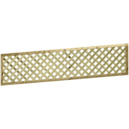 Premier Garden Supplies Urban Diamond Wooden Trellis Panel 6Ft X 1.5Ft (3 Pack) Heavy-Duty Lattice Fencing Topper For Climbing Plant Support - thumbnail 9