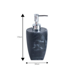 Showerdrape Octavia Grey Bathroom Accessory Set - Soap Dispenser & Toothbrush Holder - thumbnail 4