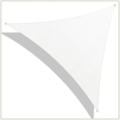 White 2X2X2M Triangular Shade Sail Waterproof Uv Resistant - image 1