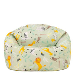icon Kids Safari Bean Bag Chair Green Childrens Bean Bags - thumbnail 7
