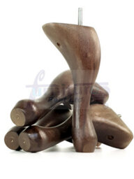 L&F Queen Anne Wooden Legs Antique Brown Stain 250mm High Set Of 4 Replacement Furniture Feet  M10 - thumbnail 7