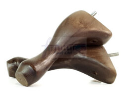 L&F Queen Anne Wooden Legs Antique Brown Stain 250mm High Set Of 4 Replacement Furniture Feet  M10 - thumbnail 6