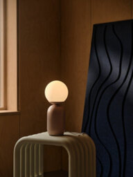 Nordlux Notti Indoor Table Lamp Pink Metal E14 Hand Blown Glass - Mains Powered, Ip20 - thumbnail 7