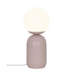 Nordlux Notti Indoor Table Lamp Pink Metal E14 Hand Blown Glass - Mains Powered, Ip20
