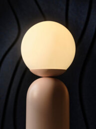 Nordlux Notti Indoor Table Lamp Pink Metal E14 Hand Blown Glass - Mains Powered, Ip20 - thumbnail 5