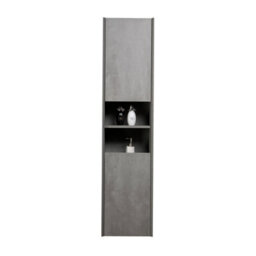 Plum&clay Nebula Concrete Wall Mounted Bathroom Tall Storage Unit - thumbnail 2