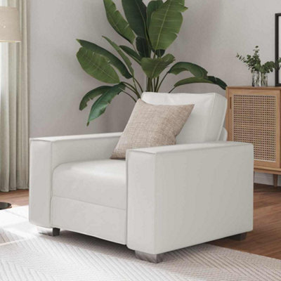 Vidaxl Sofa Chair White 99 X 78 X 84 Cm Artificial Leather - image 1