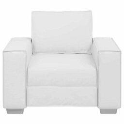 Vidaxl Sofa Chair White 99 X 78 X 84 Cm Artificial Leather - thumbnail 5
