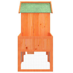Berkfield Rabbit Hutch Brown 170X63X113 Cm Solid Wood Pine - thumbnail 6