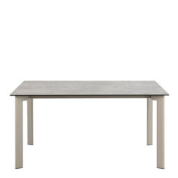 Wyld Haus Cardiff 160Cm Grey Ceramic Dining Table With 4 Beige Boucle Swivel Chairs - thumbnail 4
