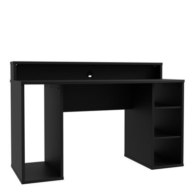 Furniture To Go Loadout Black Gaming Desk With Colour Changing Led - image 1