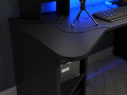 Furniture To Go Loadout Black Gaming Desk With Colour Changing Led - thumbnail 7