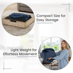 Gainoom Inflatable Blue Lounge Chair Ergonomic Blow Up Lazy Sofa Portable L-Shaped Air Couch With Anti-Slip Base - thumbnail 6