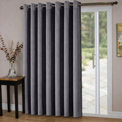 Oxford Homeware Eyelet Linen Curtains Charcoal Fully Lined 100%blackout Thermal Insulated Curtain Single Panel (W)168Cmx(L)213Cm - image 1