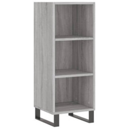 Berkfield Highboard Grey Sonoma 34.5X34X180 Cm Engineered Wood - thumbnail 7
