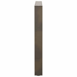 Berkfield Dining Table Legs V-Shape 3 Pcs Natural Steel 90X(72-73.3) Cm Steel - thumbnail 6