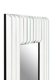 Orsina Modern Ridged Wall Mirror, Bevelled Triangular Mirrored Shards, Landscape Or Portrait Display Accent Mirror - thumbnail 4