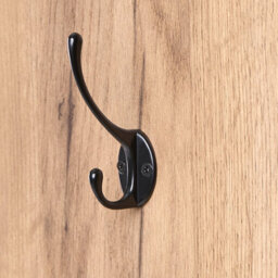 Wyld And Coco Light Brown Chipboard Shoe Storage With Coat Rack, Six Compartments And Four Hooks - Wall-Mounted Hallway Unit - thumbnail 8